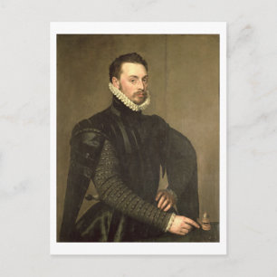 Portret van een Man van de Retinue of Cardinale Gr Briefkaart