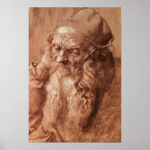 Portret van een man van drieënnegentig, 1521 jaar poster
