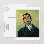 Portret van een Man, Van Gogh Fine Art Painting Briefkaart (Voorkant / Achterkant)