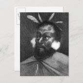 Portret van een Man van Nieuw-Zeeland Briefkaart (Voorkant / Achterkant)