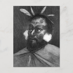 Portret van een Man van Nieuw-Zeeland Briefkaart