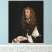 Portret van een man, vermoedelijk George Booth Canvas Afdruk (Insitu (Houten vloer))
