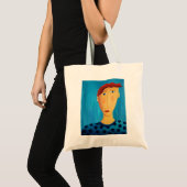 Portret van een Man voor hedendaagse kunst Tote Bag (Voorkant (product))