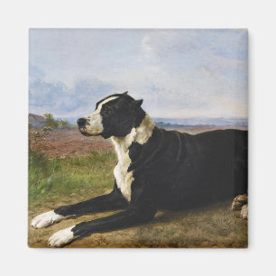 Portret van een Mastiff Labrador Hond (Rosa Bonheu Magneet