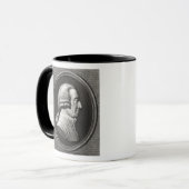 Portret van een medaillon van Adam Smith Mok (Voorkant links)