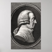 Portret van een medaillon van Adam Smith Poster (Voorkant)