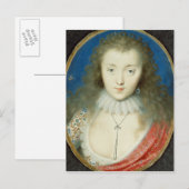 Portret van een meisje briefkaart (Voorkant / Achterkant)