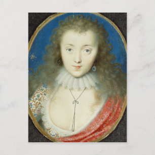 Portret van een meisje briefkaart