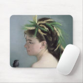 Portret van een meisje met een Sparrow Muismat (Met muis)