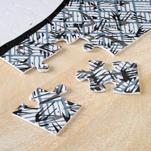 Portret van een meisje met lang bruin haar legpuzzel (Zijkant)