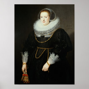 Portret van een meisje van 18 jaar poster