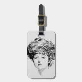 Portret van een meisje van Gibson, 1900 Bagagelabel (Voorkant verticaal)