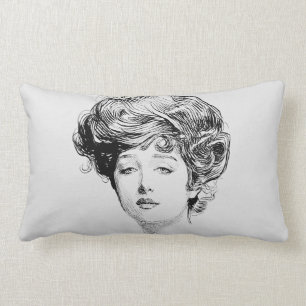 Portret van een meisje van Gibson, 1900 Kussen