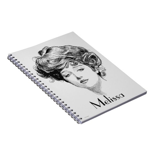 Portret van een meisje van Gibson, 1900 Notitieboek (Rechterzijde)