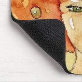 Portret van een mooi meisje muismat (Hoek)