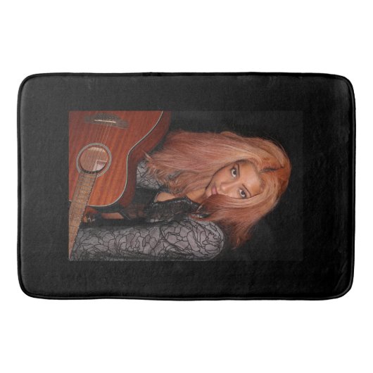 Portret van een mooie jonge dame badmat (Voorkant)