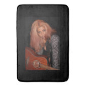 Portret van een mooie jonge dame badmat (Voorkant Verticaal)