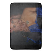 Portret van een mooie jonge dame badmat (Voorkant Verticaal)