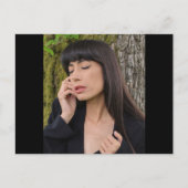 Portret van een mooie jonge dame briefkaart (Voorkant)