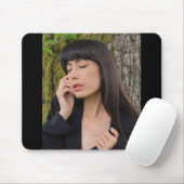 Portret van een mooie jonge dame muismat (Met muis)