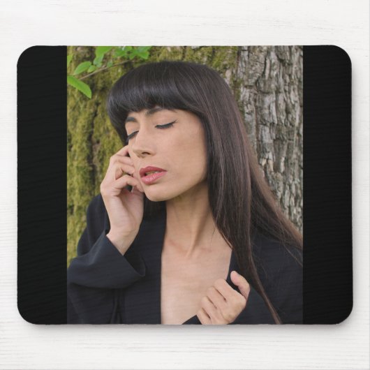 Portret van een mooie jonge dame muismat (Voorkant)