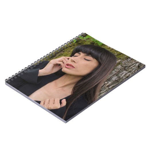 Portret van een mooie jonge dame notitieboek (Linkerzijde)