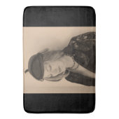 Portret van een mooie vrouw badmat (Voorkant Verticaal)