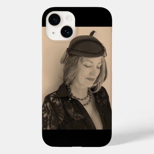 Portret van een mooie vrouw Case-Mate iPhone case (Achterkant)