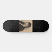 Portret van een mooie vrouw persoonlijk skateboard (Horizontaal)