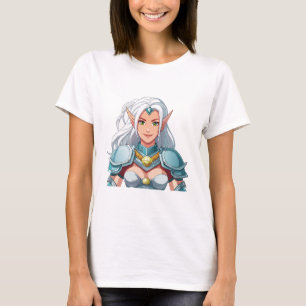 Portret van een mooie vrouwelijke elf t-shirt