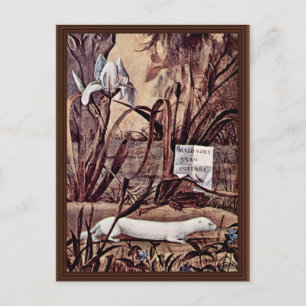 Portret van een nacht door Carpaccio Vittore Briefkaart