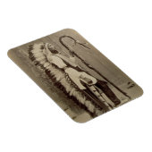 Portret van een Native American van 'Buffalo Bill' Magneet (Rechterzijde)
