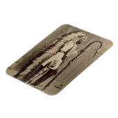 Portret van een Native American van 'Buffalo Bill' Magneet (Linkerzijde)