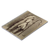 Portret van een Native American van 'Buffalo Bill' Notitieboek (Linkerzijde)