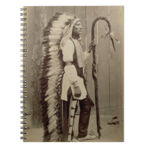 Portret van een Native American van 'Buffalo Bill' Notitieboek