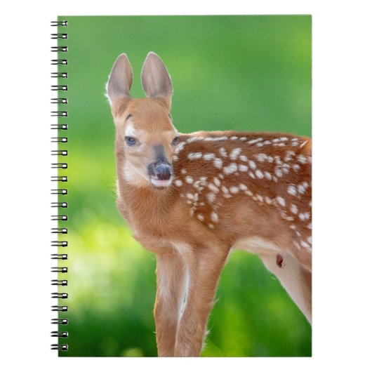Portret van een Newborn Fawn (witstaarhert) Notitieboek (Voorkant)