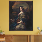 Portret van een Noble Lady door Pierre Mignard Canvas Afdruk (Insitu (Woonkamer))