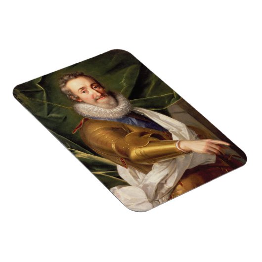 Portret van een Nobleman in Armor Magneet (Rechterzijde)