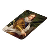 Portret van een Nobleman in Armor Magneet (Linkerzijde)