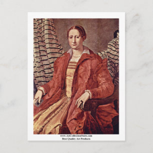 Portret van een    nobleoman door Bronzino Angelo Briefkaart