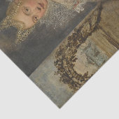 Portret van een Noblewoman van Francesco Montemezz Tissuepapier (Detail)