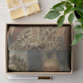 Portret van een Noblewoman van Francesco Montemezz Tissuepapier (Geschenk)