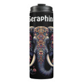 Portret van een olifant: de schoonheid van Seraphi Thermosbeker (Voorkant)