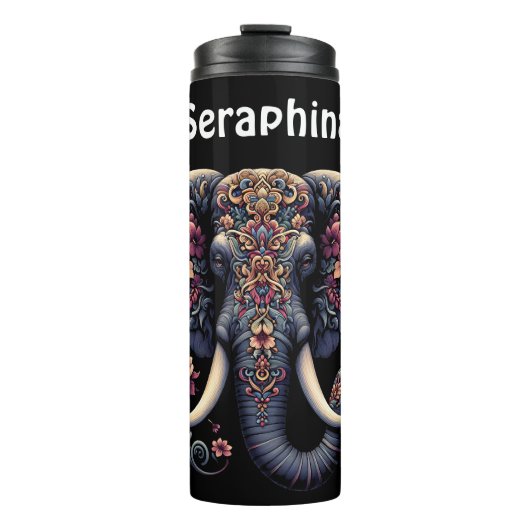 Portret van een olifant: de schoonheid van Seraphi Thermosbeker (Voorkant)