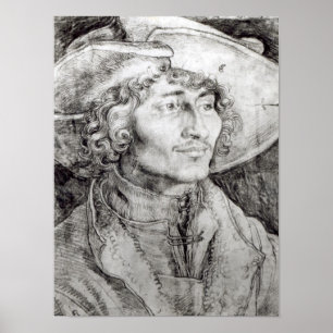 Portret van een onbekend man, 1521 poster