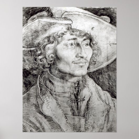 Portret van een onbekend man, 1521 poster (Voorkant)
