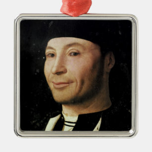 Portret van een onbekend Man Metalen Ornament