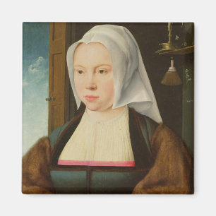 Portret van een onbekende dame, 1527 (olie op het  magneet