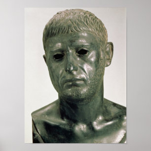 Portret van een onbekende Romeinse krijger, AD 30s Poster