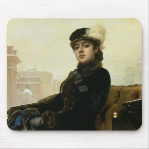 Portret van een onbekende vrouw, 1883 muismat